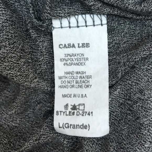 Casa Lee Grey Dolman Tunic - L - Picture 6 of 6